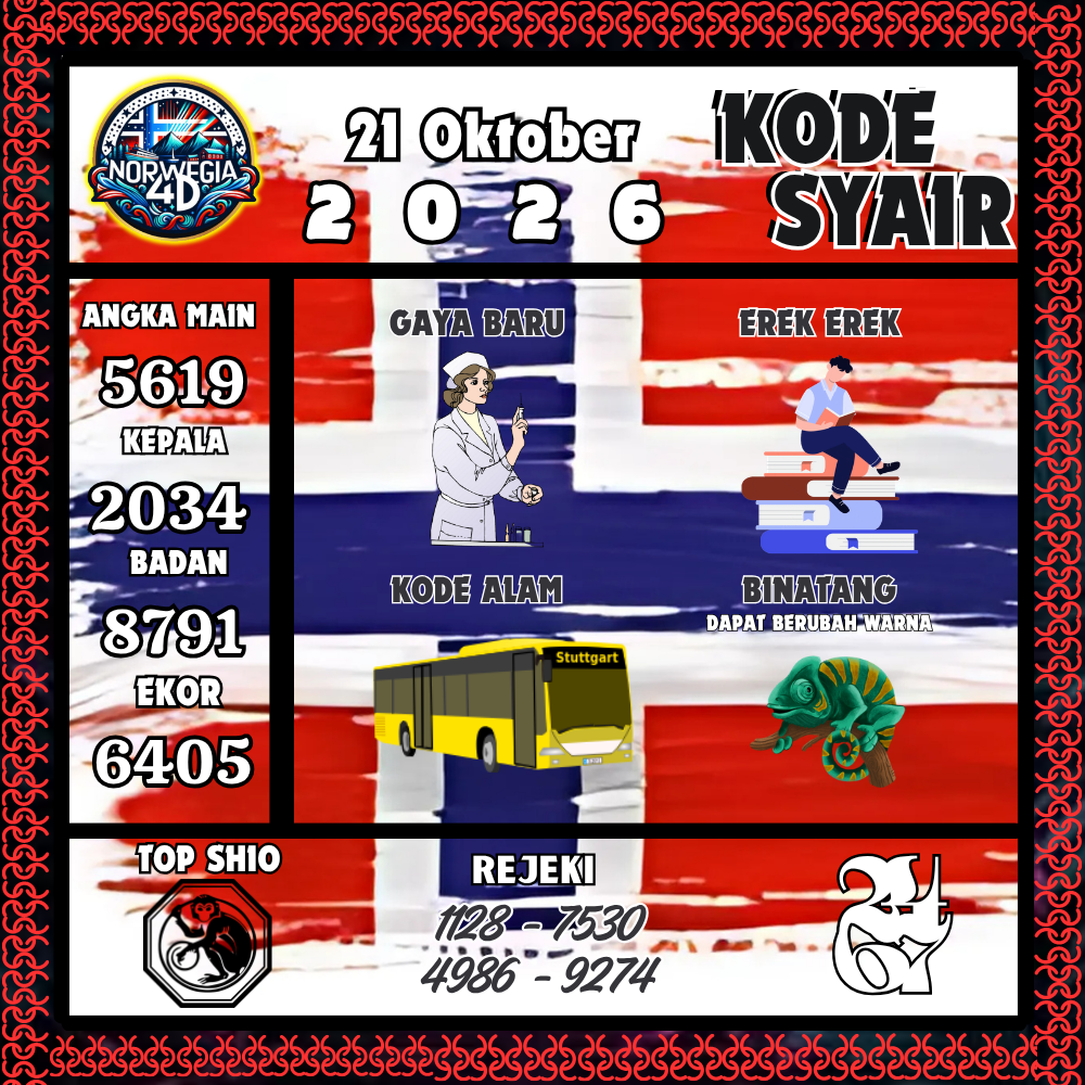 Kode Syair Norwegia4D Pools 21 Oktober 2026