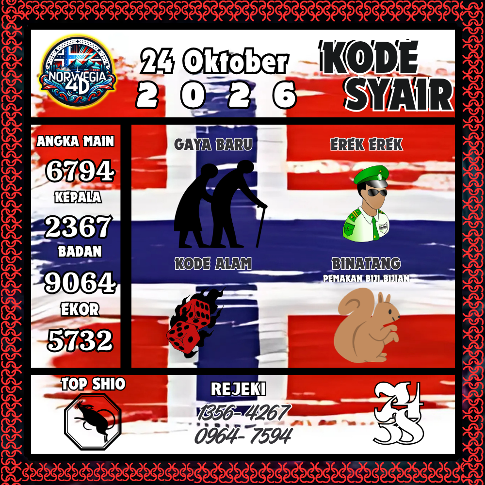 Kode Syair Norwegia4D Pools 24 Oktober 2026